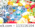 Flowers floating on water 113116104