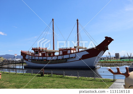 平城京遺址公園的唐代使船 113116518