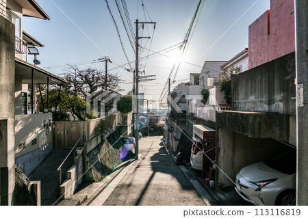 [神奈川縣] 朝陽照耀下的住宅區 113116819