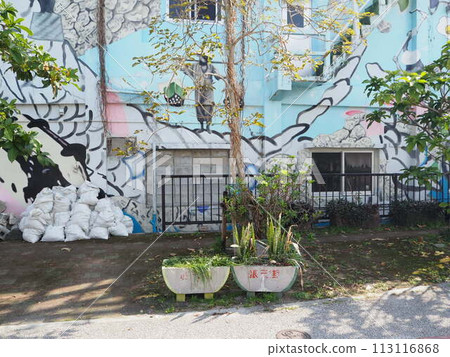 Scenery of Koza Gintengai, Okinawa. 113116868