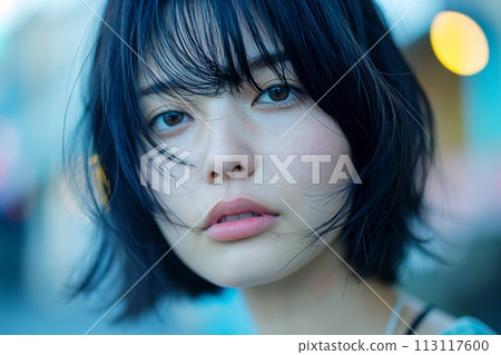 黑髮女性、污漬和皮膚護理“人工智慧生成的圖像” 黑髮女性、污漬和皮膚護理“人工智慧生成的圖像” 113117600