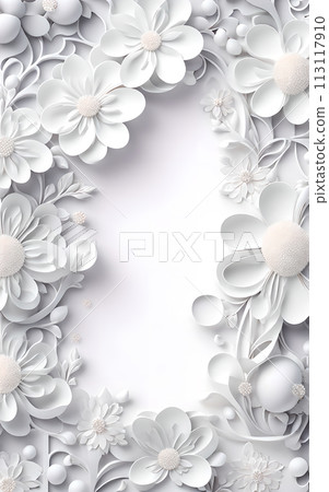 Flower Border Background shadow 3d ornament wedding portrait wallpaper Flower Border Background shadow 3d ornament wedding portrait wallpaper 113117910