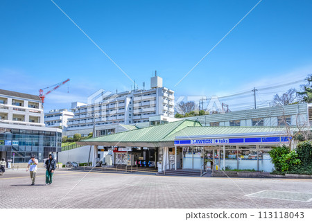 Urban landscape of Machida City, Tokyo, Suzukakedai Station 113118043