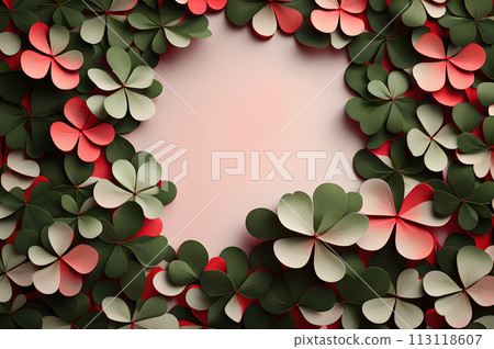 St patrick blank in the middle frame of clover leaves wallpaper St patrick blank in the middle frame of clover leaves wallpaper 113118607