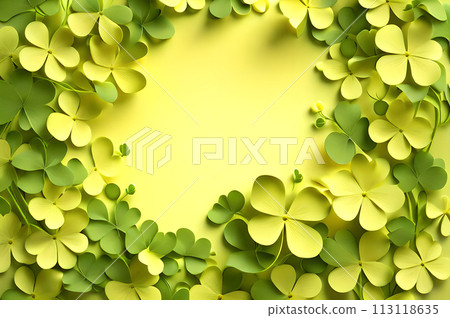 St patrick blank in the middle frame of clover leaves wallpaper St patrick blank in the middle frame of clover leaves wallpaper 113118635