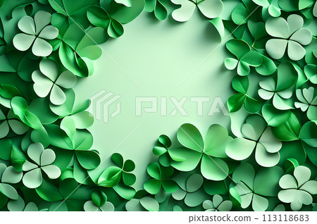 St patrick blank in the middle frame of clover leaves wallpaper St patrick blank in the middle frame of clover leaves wallpaper 113118683