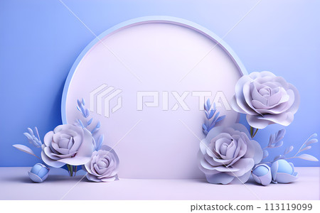 beautiful flowers leaf in studio 3D rendering podium for product display wallpaper beautiful flowers leaf in studio 3D rendering podium for product display wallpaper 113119099