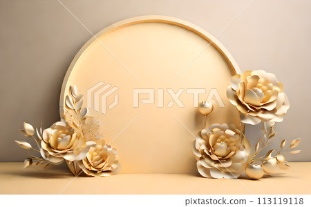 beautiful flowers leaf in studio 3D rendering podium for product display wallpaper beautiful flowers leaf in studio 3D rendering podium for product display wallpaper 113119118
