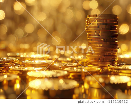 堆積的硬幣 堆積的硬幣 113119412