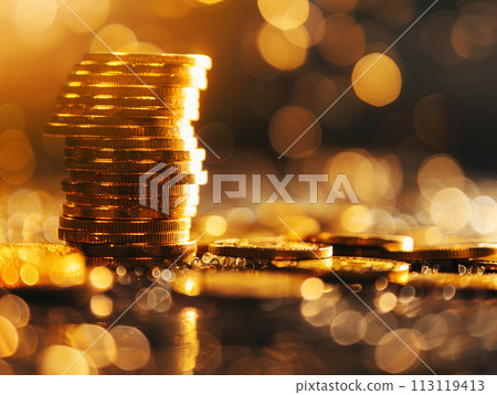 堆積的硬幣 堆積的硬幣 113119413