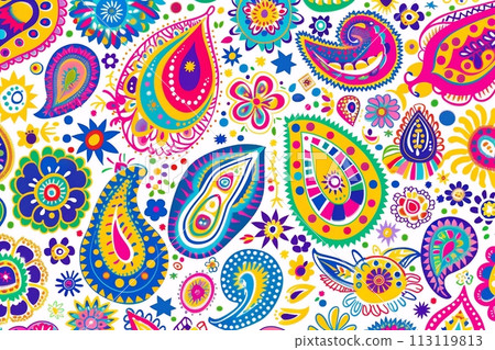 時尚的圖案和背景“AI生成的圖像” 113119813