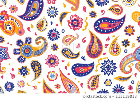 時尚的圖案和色彩繽紛的“人工智慧生成的圖像” 113119818