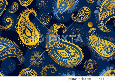 時尚圖案/海軍藍“A生成圖像” 113119820