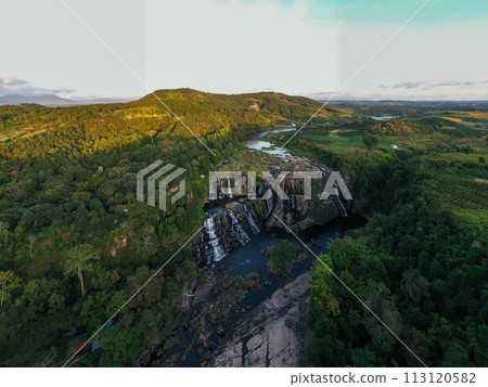 Amazing Pongour Waterfall is famous and most beautiful of fall in Vietnam. Dalat, Vietnam Amazing Pongour Waterfall is famous and most beautiful of fall in Vietnam. Dalat, Vietnam 113120582