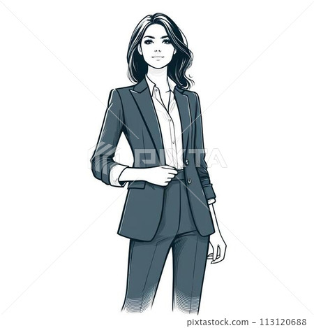A woman in a suit 113120688