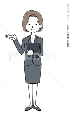 穿西裝的女人資料圖 113121235