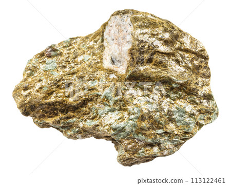 unpolished lobanovite mineral isolated on white unpolished lobanovite mineral isolated on white 113122461