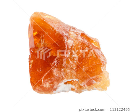 unpolished scheelite mineral isolated on white unpolished scheelite mineral isolated on white 113122495