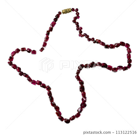 necklace from beads of natural pyrope gemstones necklace from beads of natural pyrope gemstones 113122516
