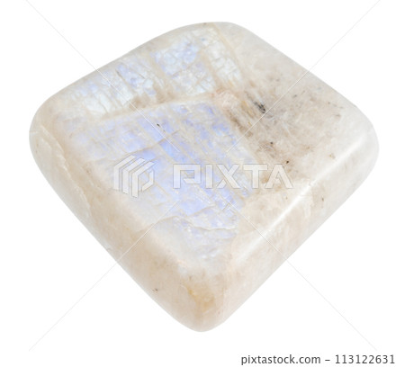 polished belomorite moonstone gemstone isolated 113122631