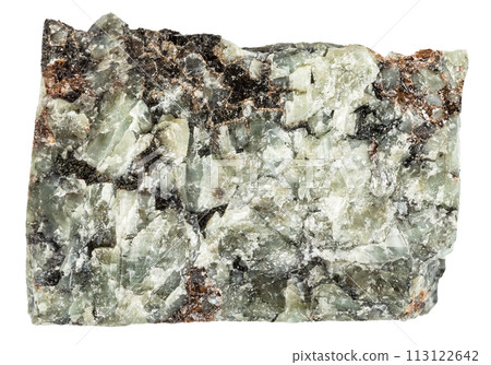 raw khibinite mineral isolated on white raw khibinite mineral isolated on white 113122642