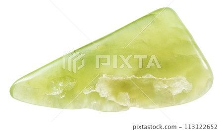 polished vesuvianite mineral isolated on white 113122652