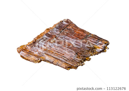 rough rutile mineral isolated on white rough rutile mineral isolated on white 113122676