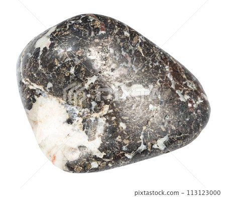 polished trachybasalt mineral isolated on white polished trachybasalt mineral isolated on white 113123000