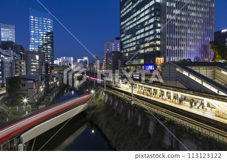 Ochanomizu, Scenery from Ochanomizu Station, Night view, Illumination, Ochanomizu Station, Train, Building 113123122