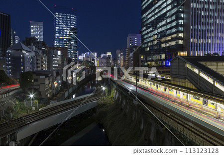Ochanomizu, Scenery from Ochanomizu Station, Night view, Illumination, Ochanomizu Station, Train, Building 113123128
