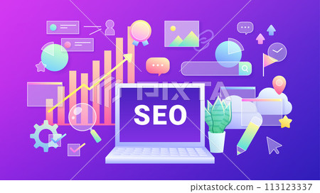 Glassmorphism SEO image_purple_16:9 113123337