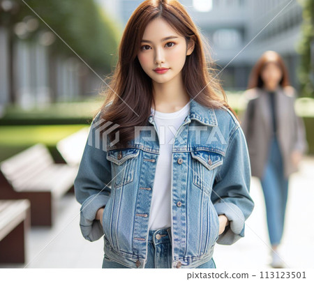 美麗的女孩街拍 113123501