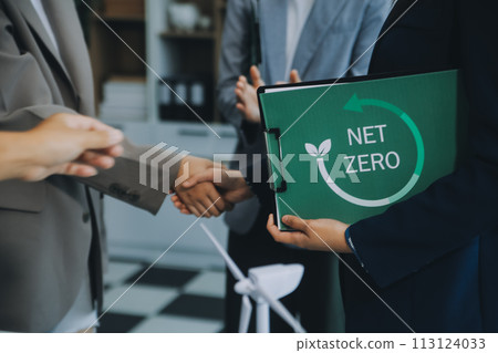 Carbon offset price report CO2 emission. Future growth Net zero waste in ESG ethical SME office protect climate change global warming social issues project. Group of asia people Eco friendly SDGs plan Carbon offset price report CO2 emission. Future growth Net zero waste in ESG ethical SME office protect climate change global warming social issues project. Group of asia people Eco friendly SDGs plan 113124033