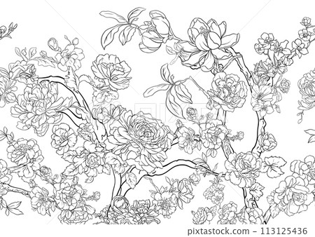Seamless pattern, background. Vector illustration Seamless pattern, background. Vector illustration 113125436