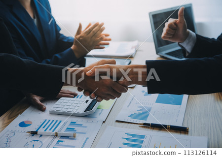 business background.handshake business men in the business center 113126114