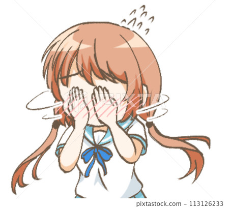 一個女孩的例證震驚 113126233