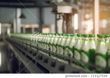 Dairy Production Line Bottling Milk 113127594