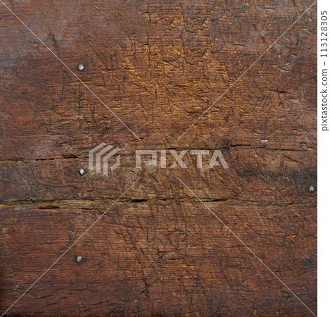 Texture of very old brown wood, full frame Texture of very old brown wood, full frame 113128305