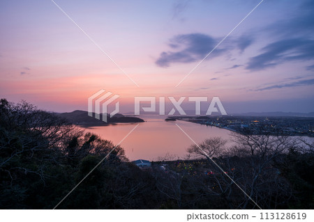 日本鳥取縣米子市的米子城遺址風景非常美麗 113128619