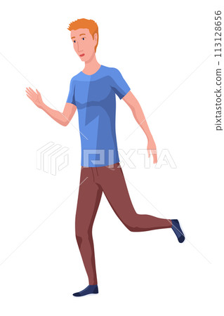 Pupils evacuation from school building flat color vector illustration. Students and staff emergency leaving. Kids follows escape route 2D cartoon characters with educational facility Pupils evacuation from school building flat color vector illustration. Students and staff emergency leaving. Kids follows escape route 2D cartoon characters with educational facility 113128656