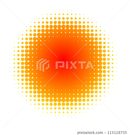 orange halftone design element background. Vector illustration orange halftone design element background. Vector illustration 113128735