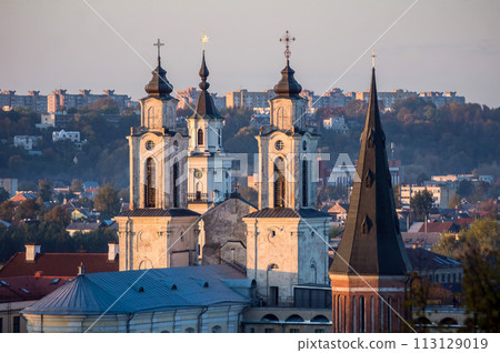 View of Kaunas in Lithuania 113129019