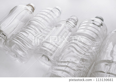 empty recycled plastic bottle 113130681