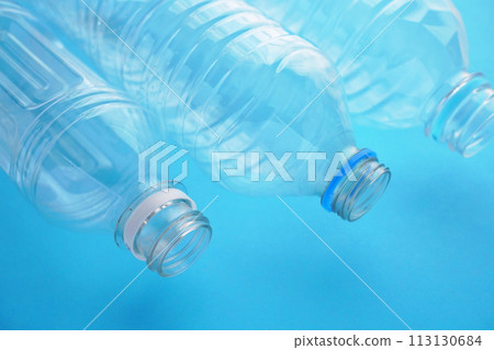 empty recycled plastic bottle 113130684