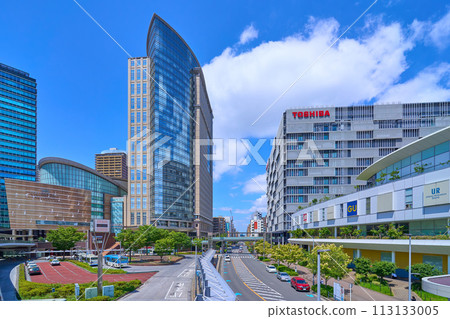 View commercial facilities around the west exit of Kawasaki Station in Kawasaki City, Kanagawa Prefecture 113133005