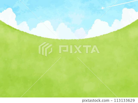 簡單的草地景觀圖 113133629