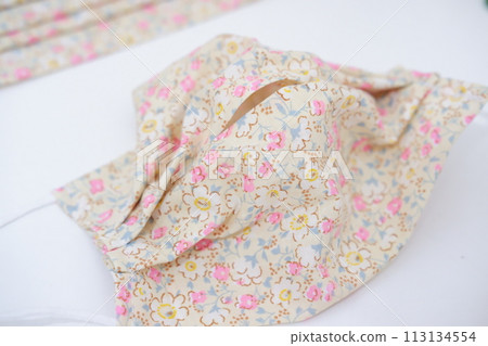 beautiful patterned masks as a background 113134554