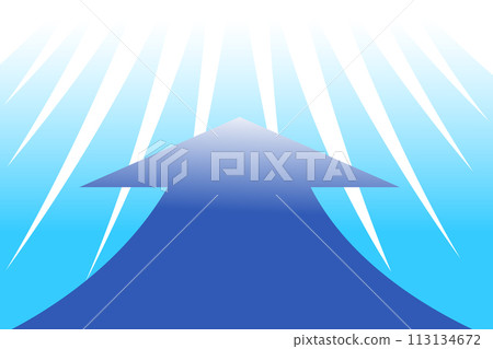 Illustration of an arrow moving forward 113134672