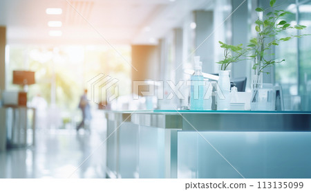 Abstract blurred background hospital 113135099