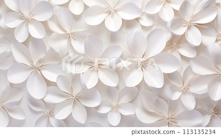 White background flowers texture. 113135234